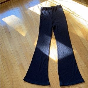Wide knitted pants